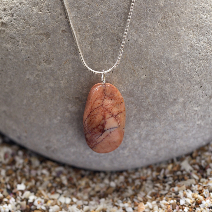 Colgante con Piedra del Sol Ágata Teñida