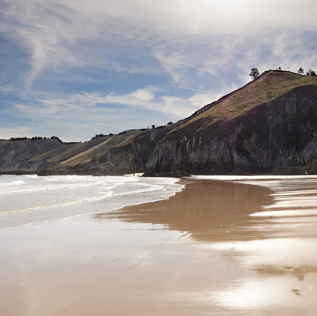 Playa de Itzurun en Zumaia, Guipúzcoa.